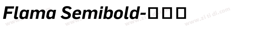 Flama Semibold字体转换